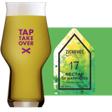 Zichovec Nectar of Happiness Glass and Label