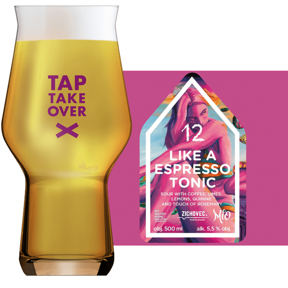 Zichovec Like a Espresso Tonic Glass and Label