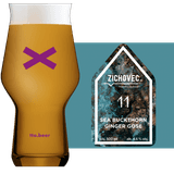 Zichovec Sea Buckthorn Ginger Gose Glass and Label