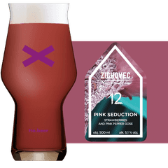 Thumbnail Zichovec Pink Seduction Glass and Label