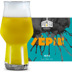 Thumbnail Pioneer Sepie Glass and Label