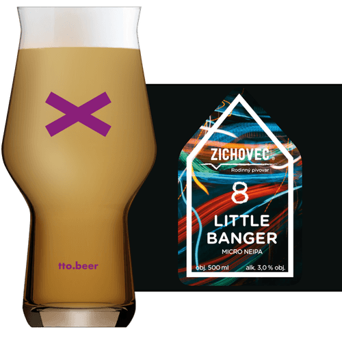 Zichovec Little Banger Glass and Label