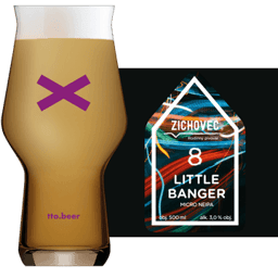 Zichovec Little Banger Glass and Label