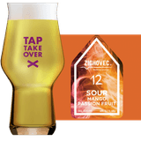 Zichovec Sour mango passion fruit Glass and Label