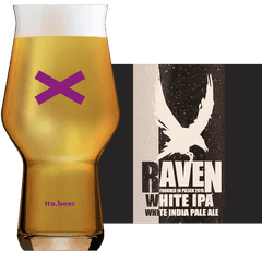 Thumbnail Raven White IPA Glass and Label