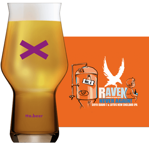 Raven Never again Vol. 4 Glass and Label