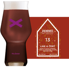 Thumbnail Zichovec Like a Cert Glass and Label