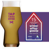 Zichovec Winter Affair Gossip: Hidden Springs Ale Works Glass and Label