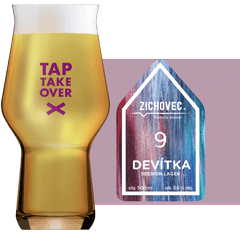 Thumbnail Zichovec Devítka Glass and Label