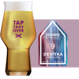Zichovec Devítka Glass and Label