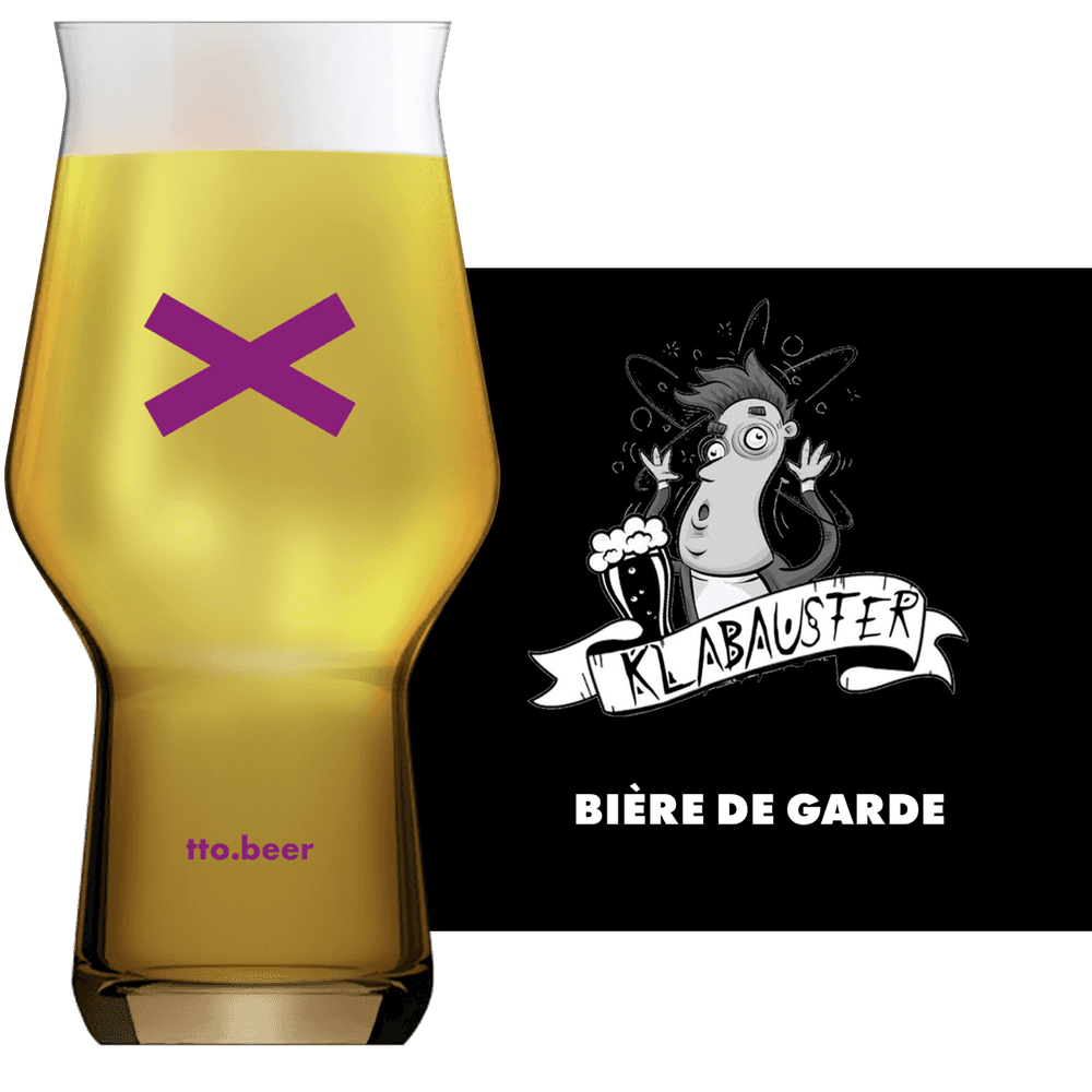 Klabauster Bière de Garde Glass and Label