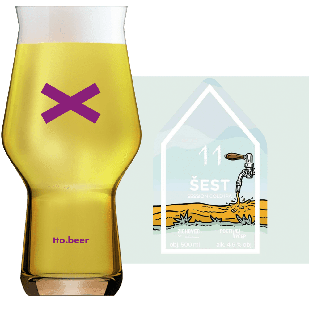 Zichovec Sest Glass and Label