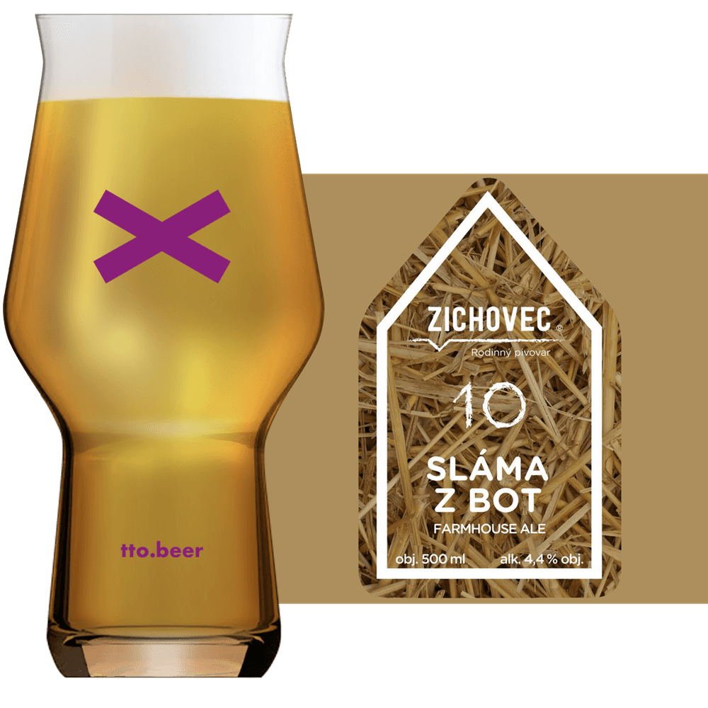 Zichovec Slama z bot Glass and Label