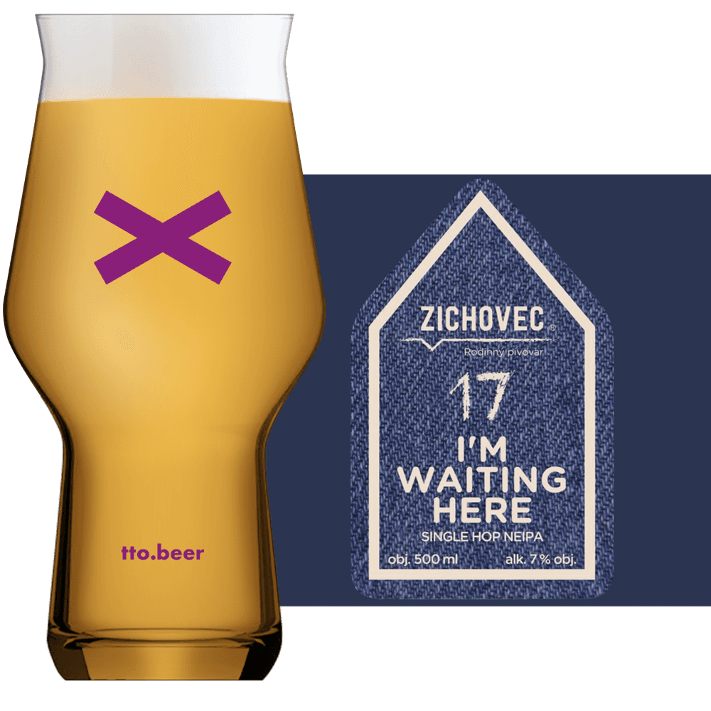 Zichovec I am Waiting Here Glass and Label