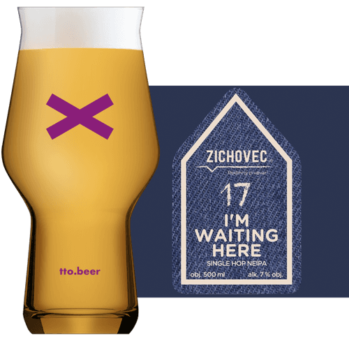 Zichovec I am Waiting Here Glass and Label