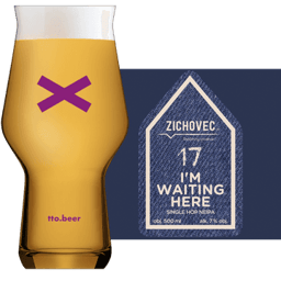 Zichovec I am Waiting Here Glass and Label