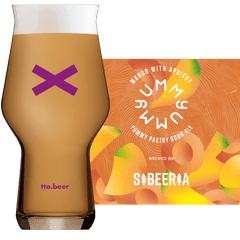 Thumbnail Sibeeria Yummy Mango with Apricot  Glass and Label