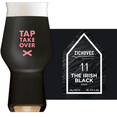 Thumbnail Zichovec The Irish Black Glass and Label