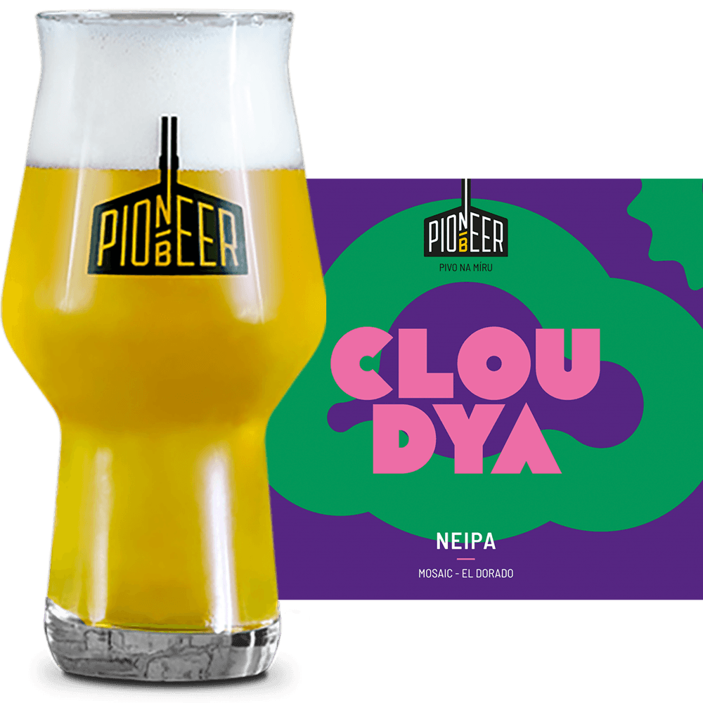 Pioneer Cloudya Glass and Label