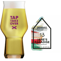 Zichovec Jane's Paradise Glass and Label