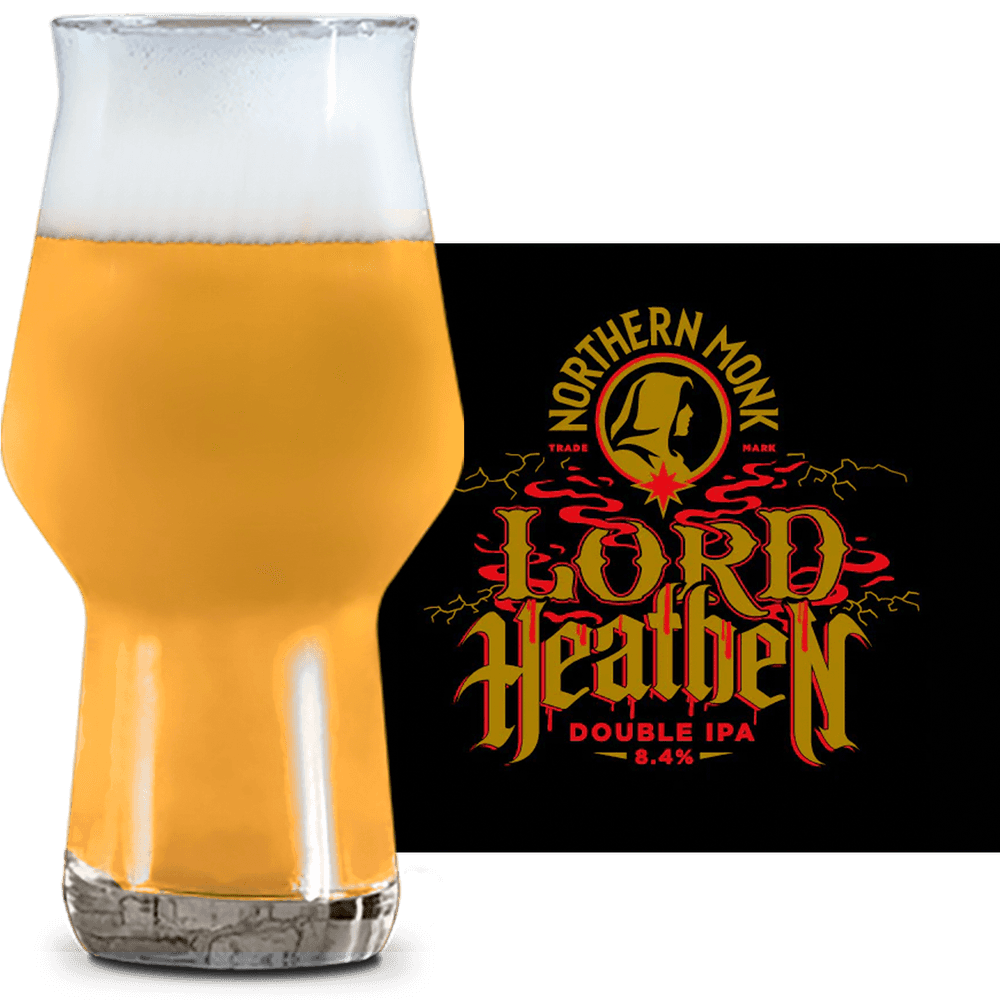 Northern Monk Lord Heathen Glass and Label
