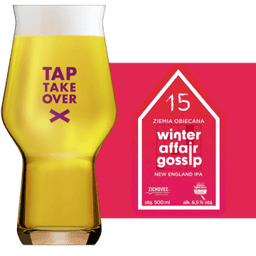 Zichovec Winter Affair Gossip Ziemia Obiecana Glass and Label