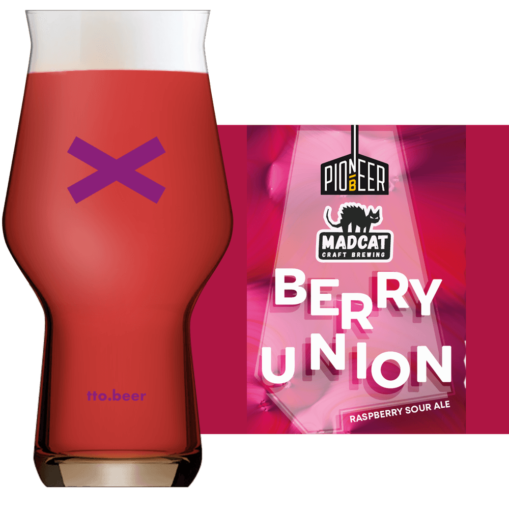Pioneer Berry Union Glass and Label