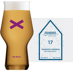 Thumbnail Zichovec Vanocni Kometa Glass and Label