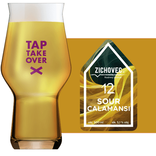 Zichovec Sour Calamansi Glass and Label