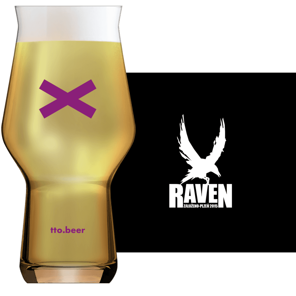 Raven Pickle Juice Glass and Label