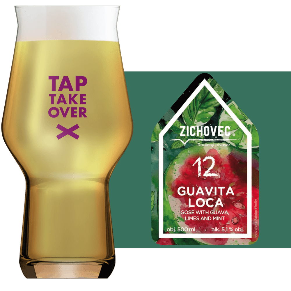 Zichovec Guavita Loca Glass and Label