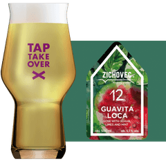 Thumbnail Zichovec Guavita Loca Glass and Label