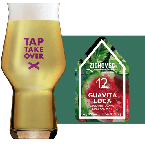 Zichovec Guavita Loca Glass and Label