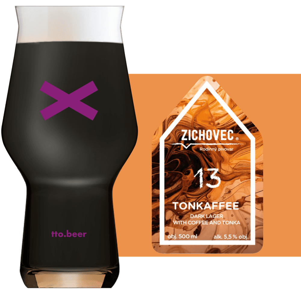 Zichovec Tonkaffee Glass and Label