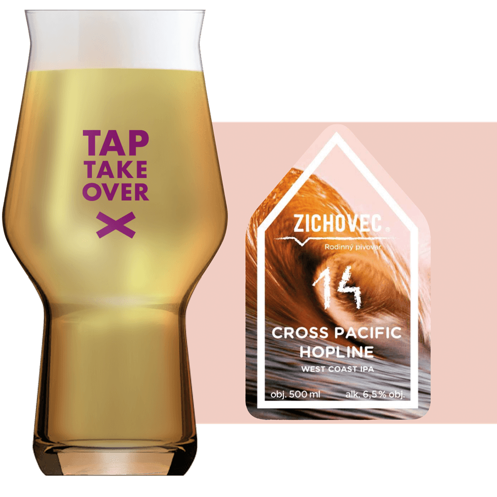 Zichovec Cross Pacific Hopline Glass and Label