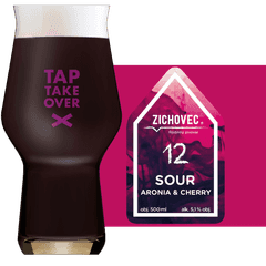 Thumbnail Zichovec Sour Aronia Cherry Glass and Label