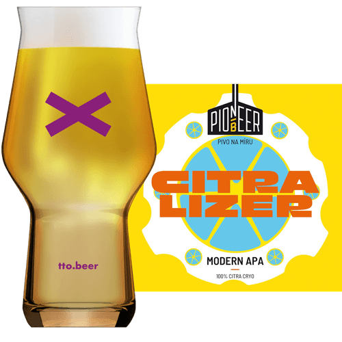 Pioneer Citralizer Glass and Label