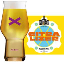 Pioneer Citralizer Glass and Label