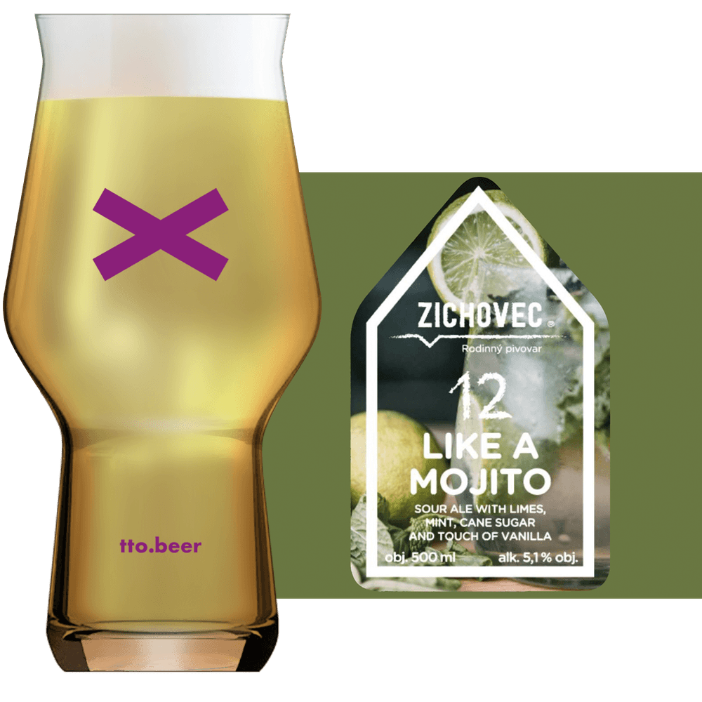 Zichovec Like a Mojito Glass and Label