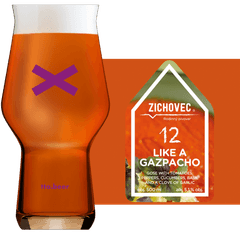 Thumbnail Zichovec Like a Gazpacho Glass and Label