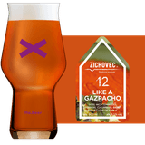 Zichovec Like a Gazpacho Glass and Label