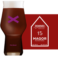 Thumbnail Zichovec Magor Glass and Label