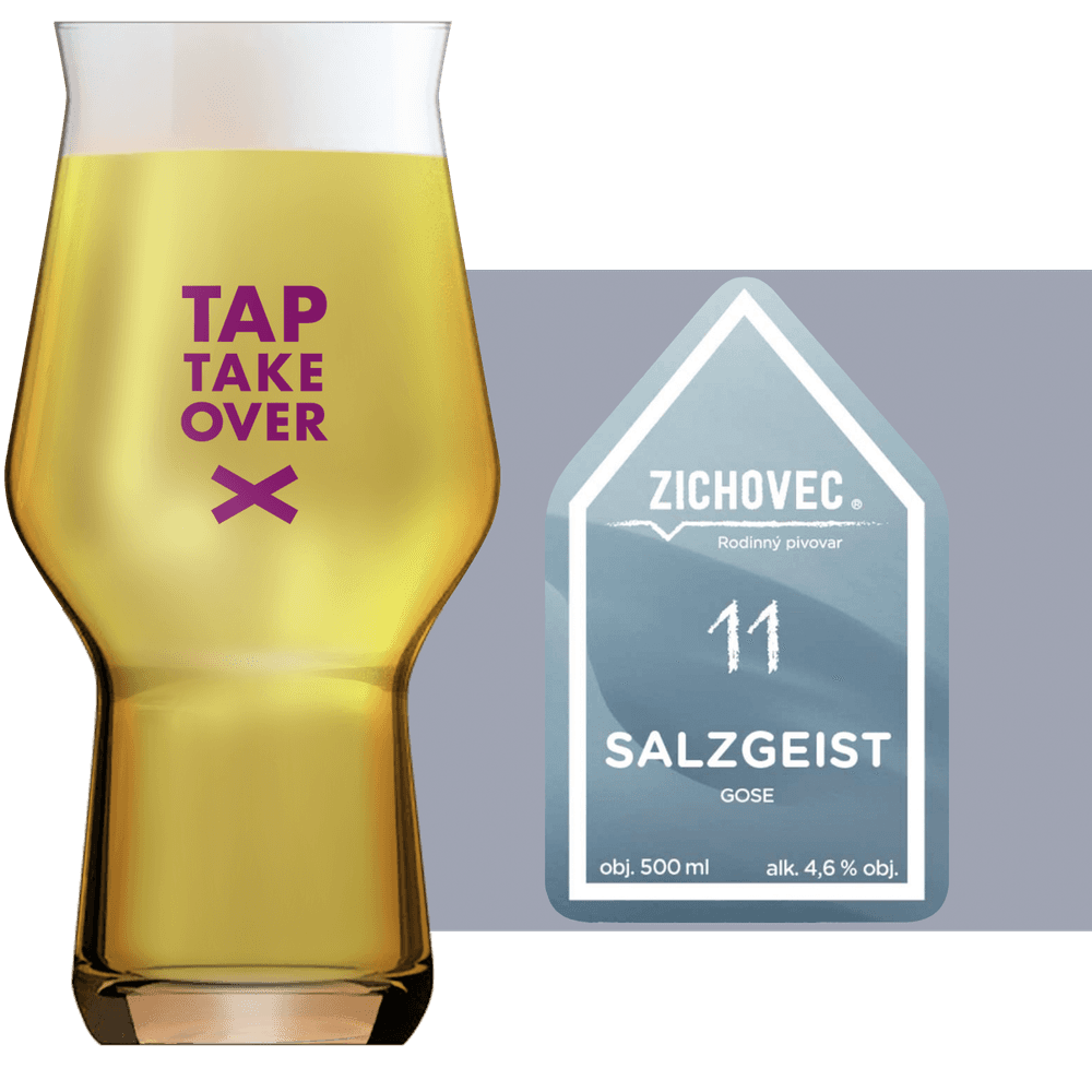 Zichovec Salzgeist Gose Glass and Label