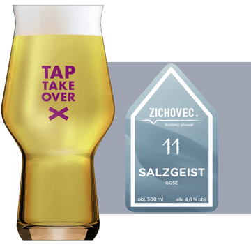 Zichovec Salzgeist Gose Glass and Label