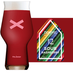 Thumbnail Zichovec Sour Raspberry Glass and Label