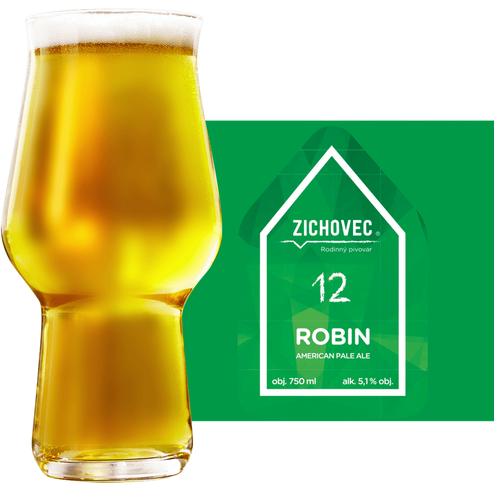 Zichovec Robin 12 Glass and Label