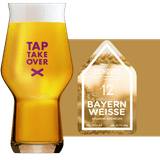 Zichovec Bayern Weiße Glass and Label